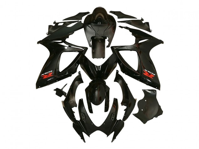 2006-2007 Suzuki GSXR 600/750 Motorcycle Fairing - Glossy Black Australia