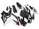 2006-2007 Suzuki GSXR 600/750 Motorcycle Fairings - Black White Carbon Fiber Style Australia