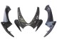 2006-2007 Suzuki GSXR 600/750 Motorcycle Fairings - Black White Carbon Fiber Style Australia
