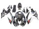 2006-2007 Suzuki GSXR 600/750 Motorcycle Fairings - Black White Carbon Fiber Style Australia