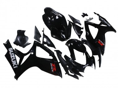 2006-2007 Suzuki GSXR 600/750 Motorcycle Fairings - Glossy Black Australia