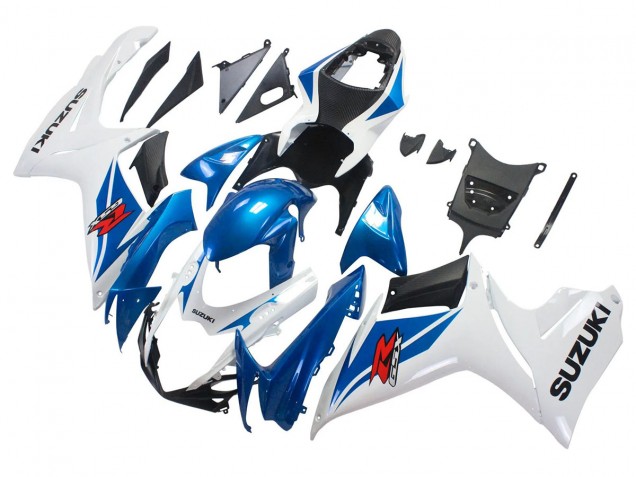 2011-2024 Suzuki GSXR 600/750 Motorcycle Fairings - Blue White Australia