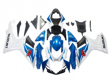 2011-2024 Suzuki GSXR 600/750 Motorcycle Fairings - Blue White Australia