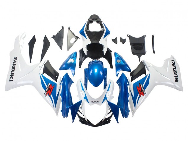 2011-2024 Suzuki GSXR 600/750 Motorcycle Fairings - Blue White Australia