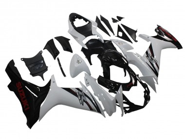 2011-2024 Suzuki GSXR 600/750 Motorcycle Fairings - White Glossy Black Australia