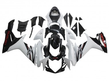 2011-2024 Suzuki GSXR 600/750 Motorcycle Fairings - White Glossy Black Australia