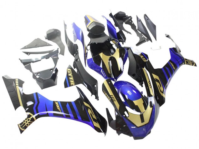 2015-2019 Yamaha YZF R1 Motorcycle Fairings - Blue Gold Black Australia