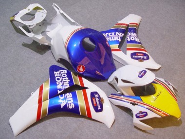 2008-2011 Honda CBR1000RR Motorcycle Fairings - White Blue Yellow Gold Rothmans Australia