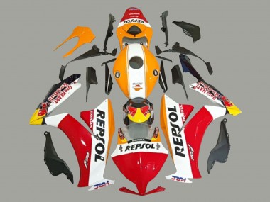 2012-2016 Honda CBR1000RR Motorcycle Fairings - White Orange Red Yellow HRC Repsol Australia