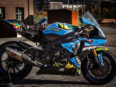 2015-2019 Yamaha YZF R1 Motorcycle Fairings - Blue Yellow Shark Australia