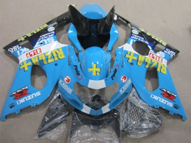 2000-2002 Suzuki GSXR 1000 Motorcycle Fairings - Blue Yellow White Black Rizla Australia