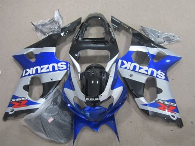 2000-2002 Suzuki GSXR 1000 Motorcycle Fairings - Blue Silver Black Red White Decal Australia