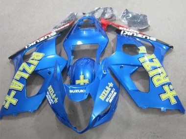 2003-2004 Suzuki GSXR 1000 Motorcycle Fairings - Blue Yellow Black Rizla Australia