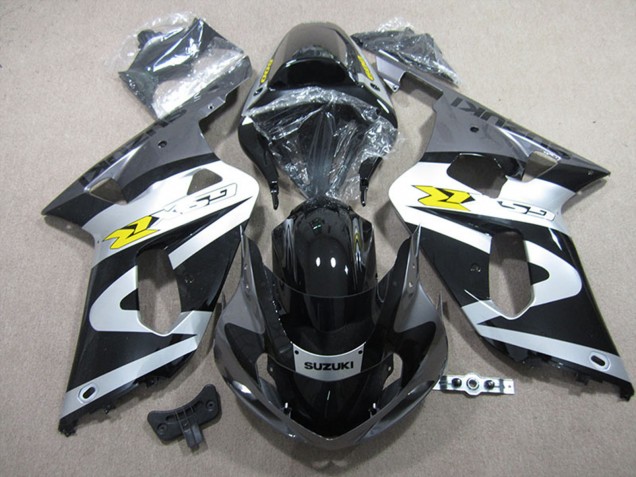 2001-2003 Suzuki GSXR 600 Motorcycle Fairings - Black White Australia