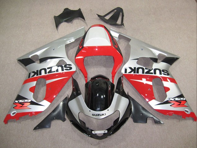 2001-2003 Suzuki GSXR 600 Motorcycle Fairings - Silver Red Glossy Black Australia
