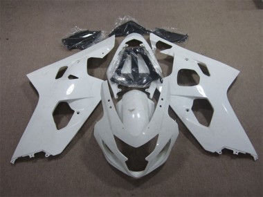 2004-2005 Suzuki GSXR 600 Motorcycle Fairings - White Australia