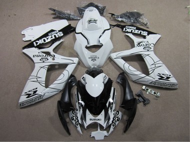 2006-2007 Suzuki GSXR 600 Motorcycle Fairings - White Black Corona Extra Australia