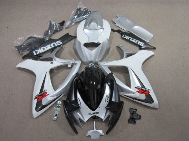 2006-2007 Suzuki GSXR 600 Motorcycle Fairings - White Silver Glossy Black Red Australia