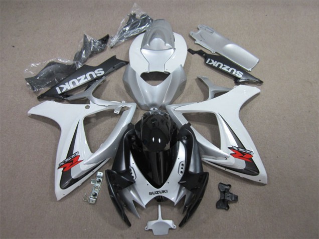 2006-2007 Suzuki GSXR 600 Motorcycle Fairings - White Silver Glossy Black Red Australia