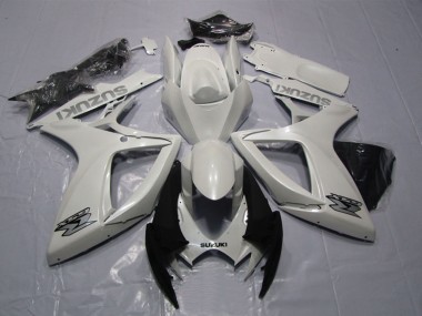 2006-2007 Suzuki GSXR 600 Motorcycle Fairing - White Australia