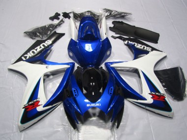 2006-2007 Suzuki GSXR 600 Motorcycle Fairings - White Blue Glossy Black Red Australia