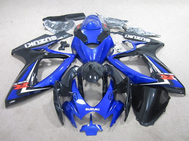 2006-2007 Suzuki GSXR 600 Motorcycle Fairing - Blue White Glossy Black Red Australia