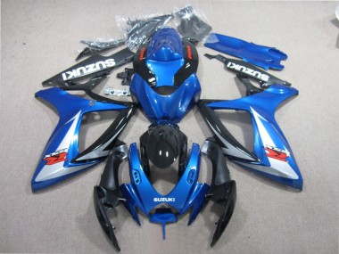 2006-2007 Suzuki GSXR 600 Motorcycle Fairings - Blue White Glossy Black Red Australia