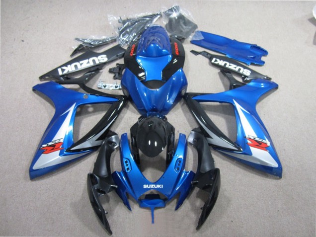 2006-2007 Suzuki GSXR 600 Motorcycle Fairings - Blue White Glossy Black Red Australia