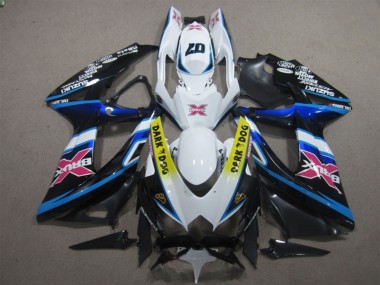 2008-2010 Suzuki GSXR 600 Motorcycle Fairings - White Blue Black Yellow Dark Dog Pink X Australia