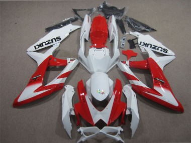 2008-2010 Suzuki GSXR 600 Motorcycle Fairings - White Red Australia