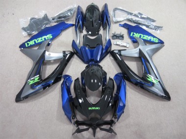 2008-2010 Suzuki GSXR 600 Motorcycle Fairings - Blue Silver Glossy Black Green Australia