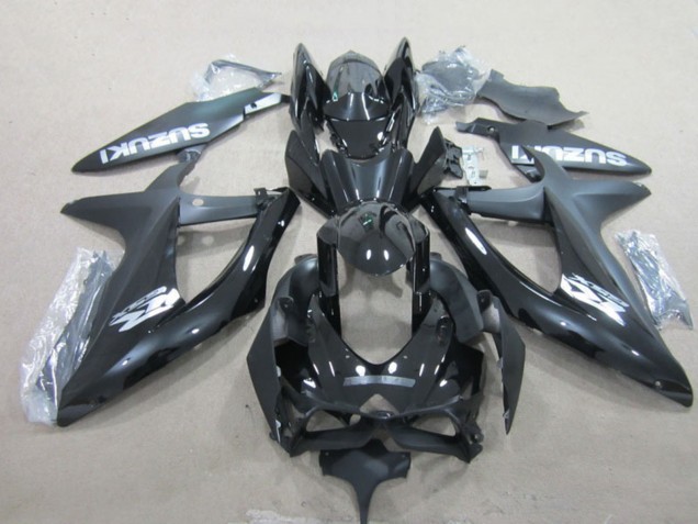 2008-2010 Suzuki GSXR 600 Motorcycle Fairings - Glossy Black White Australia