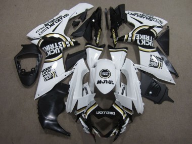 2011-2024 Suzuki GSXR 600 Motorcycle Fairings - White Black Motul Lucky Strike Australia