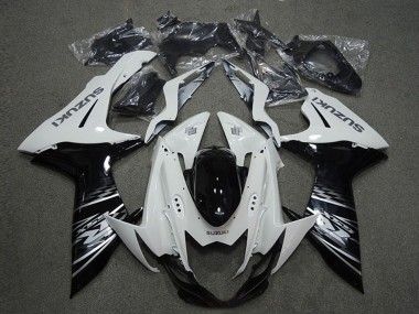 2011-2024 Suzuki GSXR 600 Motorcycle Fairings - White Glossy Black Australia