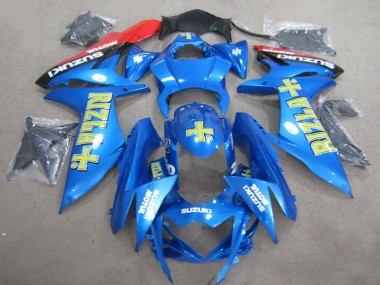2011-2024 Suzuki GSXR 600 Motorcycle Fairings - Blue Gold Rizla Australia