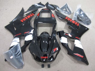 1998-1999 Yamaha YZF R1 Motorcycle Fairings - Glossy Black White Red Decals Australia