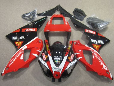 1998-1999 Yamaha YZF R1 Motorcycle Fairings - Red White Black Santander Australia