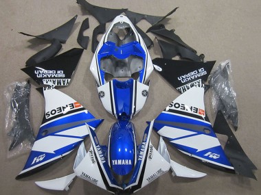 2000-2001 Yamaha YZF R1 Motorcycle Fairings - White Blue Black ENEOS Australia