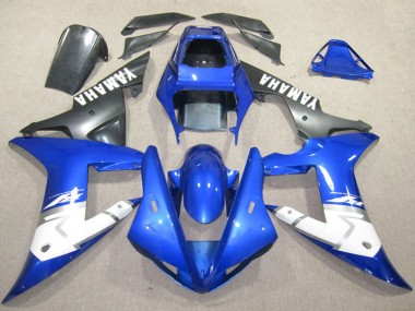 2002-2003 Yamaha YZF R1 Motorcycle Fairings - Blue White Matte Black Australia