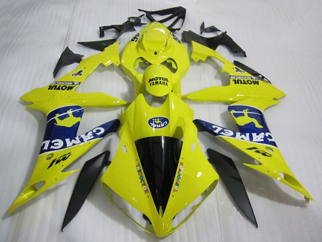 2004-2006 Yamaha YZF R1 Motorcycle Fairings - Yellow Blue Black White Camel Motul Australia