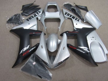 2004-2006 Yamaha YZF R1 Motorcycle Fairings - Silver Matte Black Australia