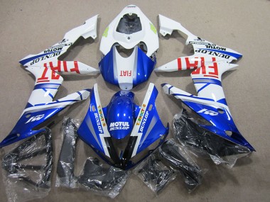 2004-2006 Yamaha YZF R1 Motorcycle Fairings - White Blue Motul Fiat Australia