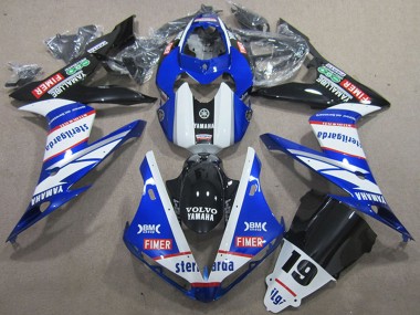 2004-2006 Yamaha YZF R1 Motorcycle Fairings - White Blue Black Red Volvo Sterilgarda 19 Australia