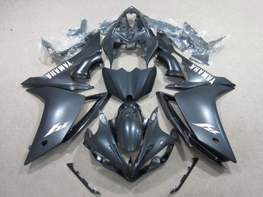 2007-2008 Yamaha YZF R1 Motorcycle Fairings - Matte Black White Decal Australia