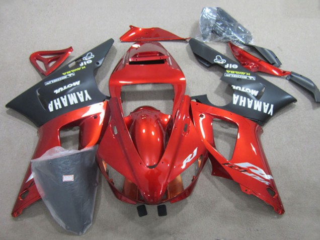 2009-2011 Yamaha YZF R1 Motorcycle Fairing - Red Matte Black Australia