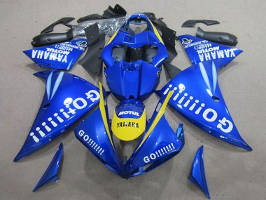 2009-2011 Yamaha YZF R1 Motorcycle Fairings - Blue Yellow White Go Australia