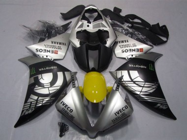 2012-2014 Yamaha YZF R1 Motorcycle Fairings - Silver Black IVECO Yamalube ENEOS Monster Australia