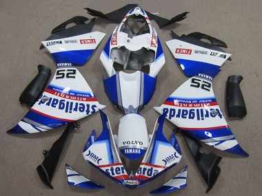 2012-2014 Yamaha YZF R1 Motorcycle Fairings - White Blue Red Black Fimer Sterilgarda Australia