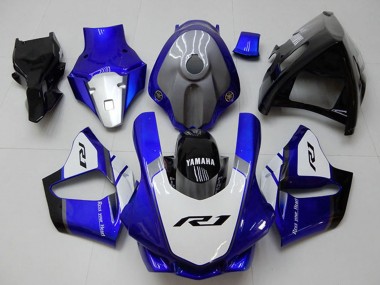 2015-2019 Yamaha YZF R1 Motorcycle Fairings - White Blue Glossy Black Australia