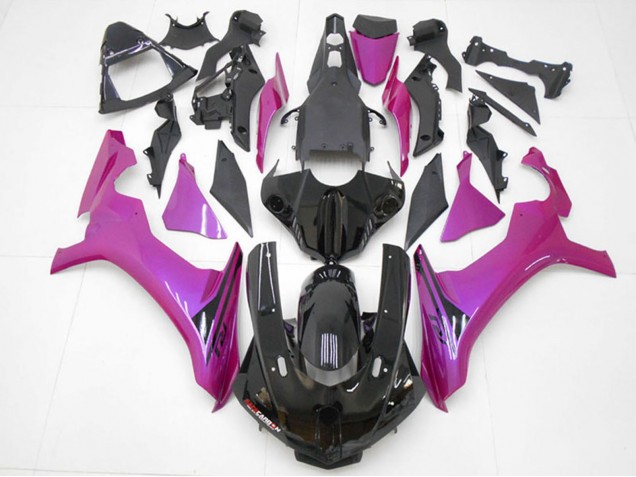 2015-2019 Yamaha YZF R1 Motorcycle Fairings - Glossy Black Pink Australia